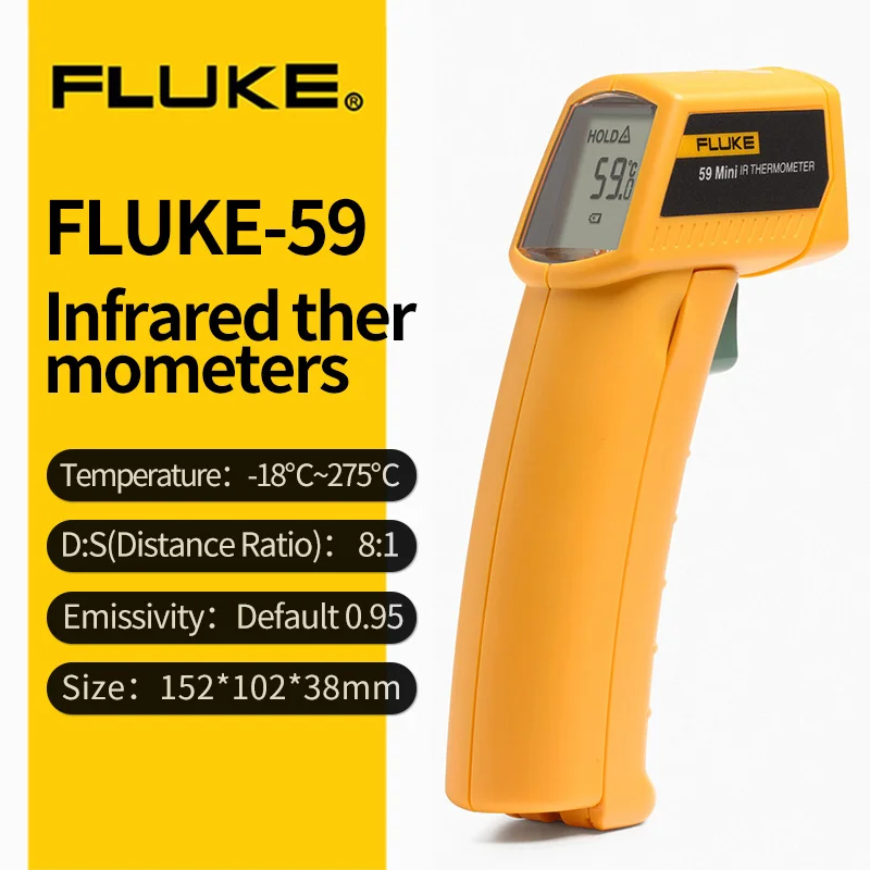 FLUKE инфракрасный термометр 59 MT4MAX F62MAX Высокая точность бытовой выпечки температура пистолет