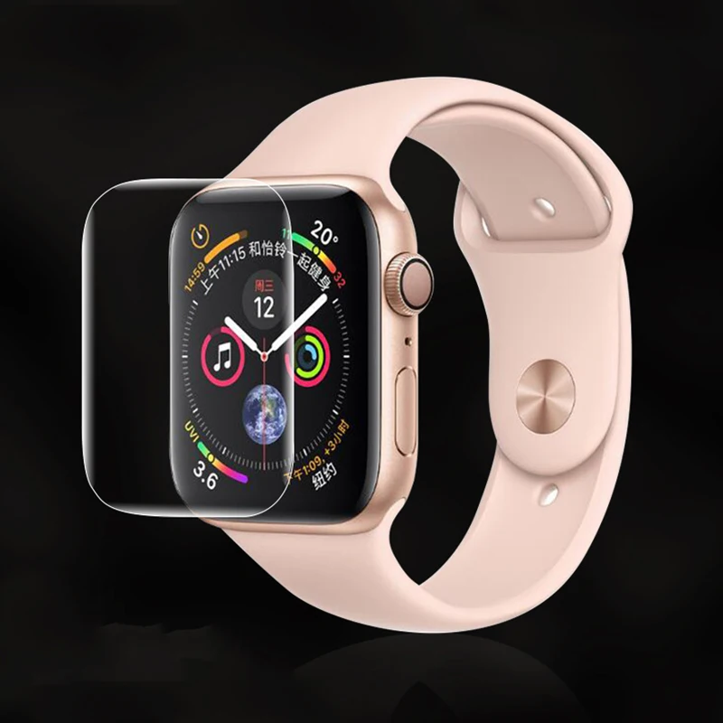 Защитная пленка для экрана с полным покрытием для iWatch 4 5 40 мм 44 мм, не закаленное стекло для Apple Watch 3 2 1 38 мм 42 мм