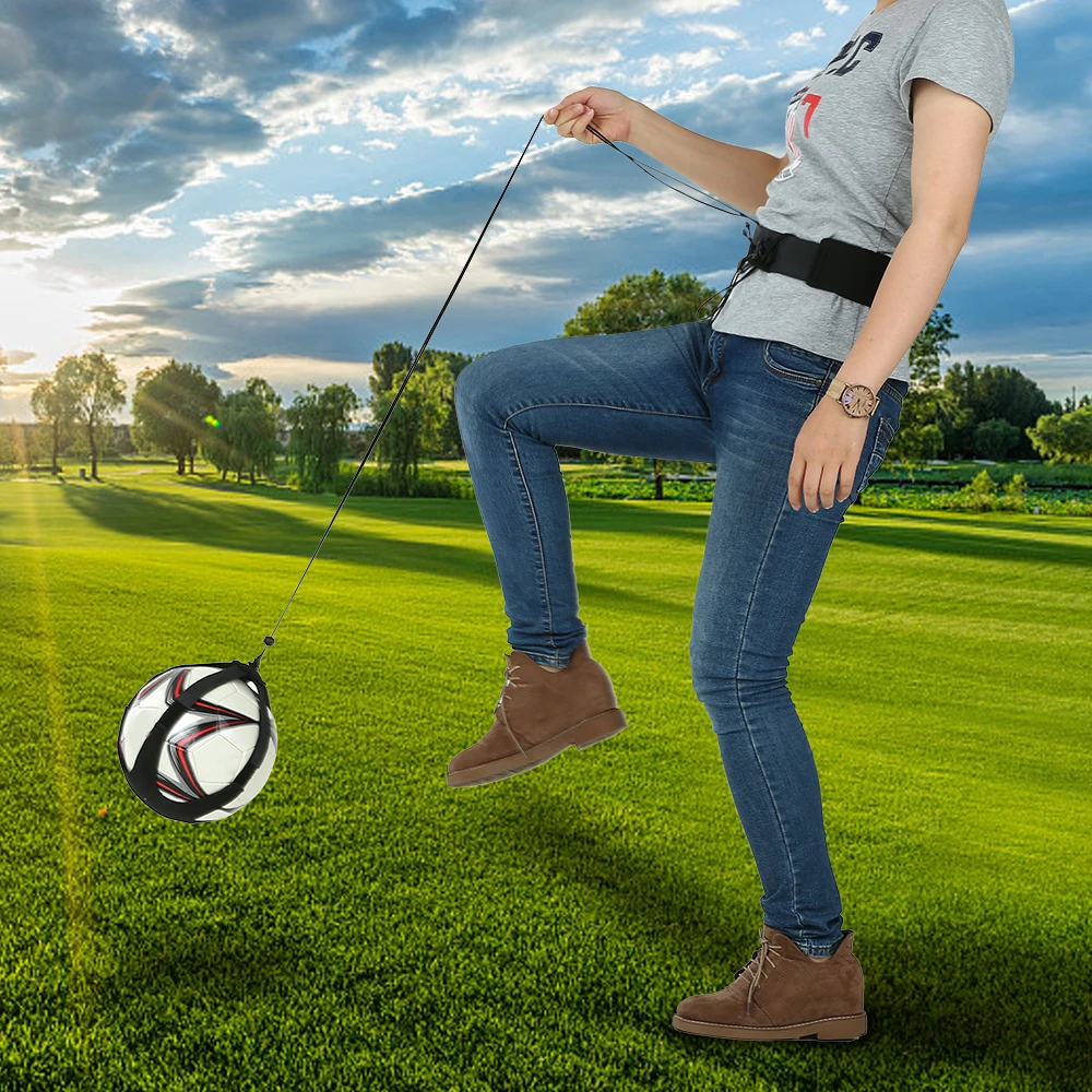 Buy Top Quality Soccer Ball Kick Belt Trainer Football Training Belt Elastic