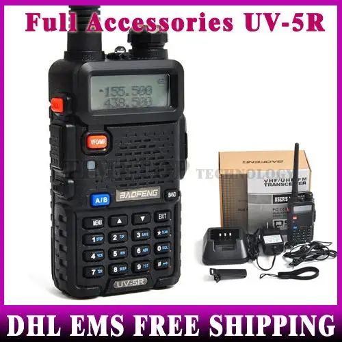 10 шт. UV-5R с 3800 мАч длинные Батарея рация Dual Band VHF136-174 и UHF400-520MHz двухстороннее радио