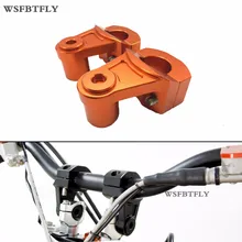 CNC руль жира бар крепление зажим стояки адаптер 28 мм мотоцикл оранжевый