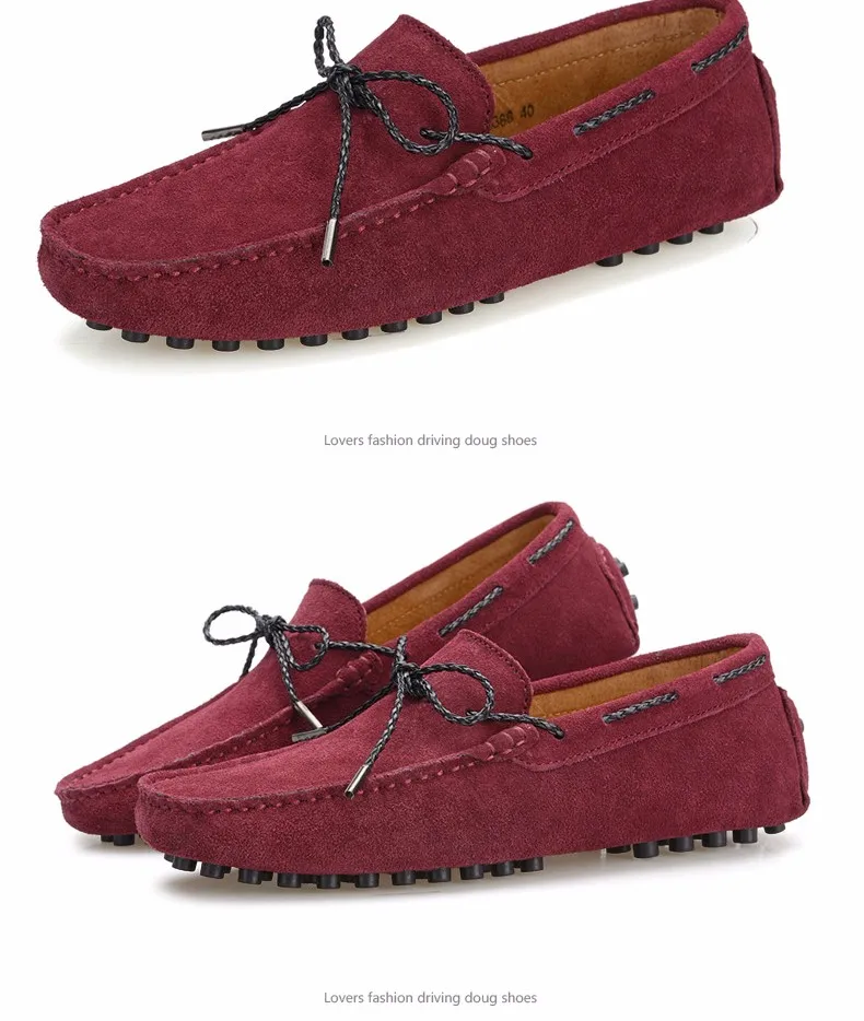 GOXPACER/Новые весенние мужские туфли Лоферы повседневные Мокасины на плоской подошве мужские слипоны из нубука в британском стиле, со шнуровкой