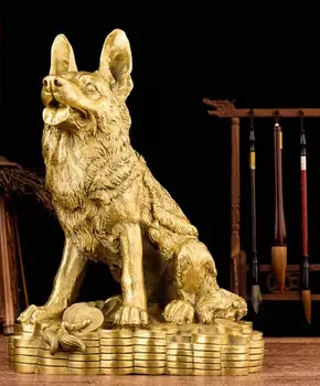

brass copper home fengshui auspicious wealth treasure beast dog