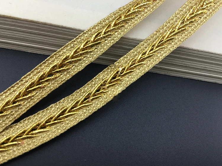5 yard 1.1CM 0.43" wide gold braid tapes lace trim ribbon 32m96 free