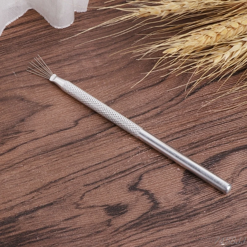 7 pin Clay Sculpture Poke Needle Steel Wire Brush Metal Modelling DIY Tools G15