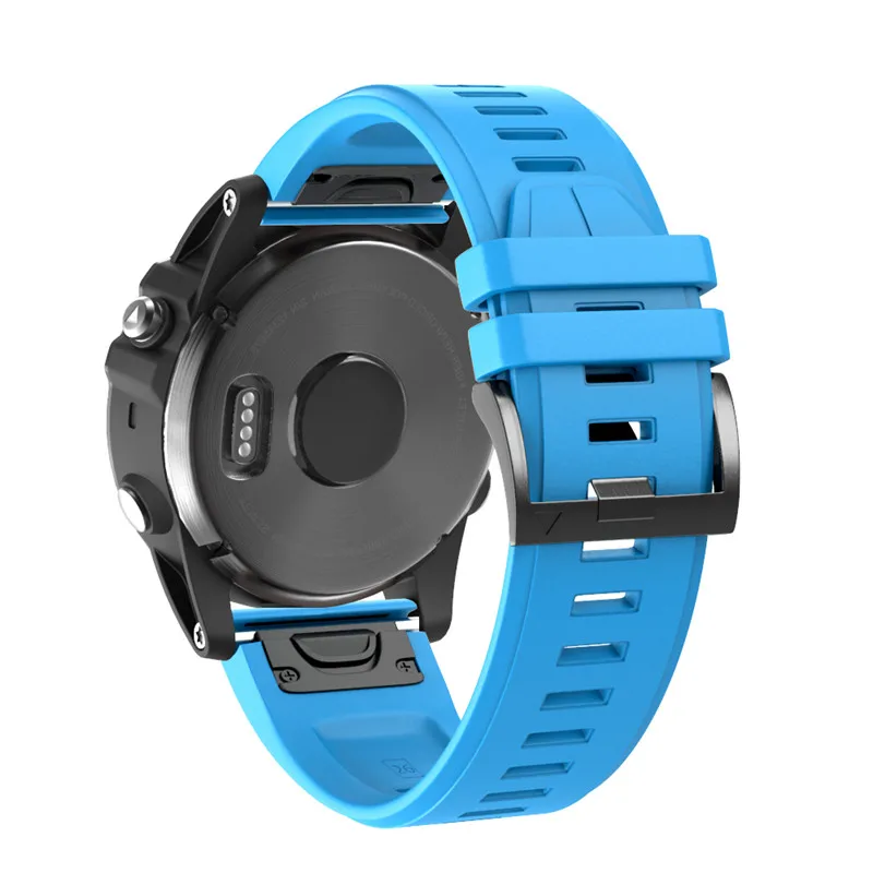 COMLYO ремешок на запястье для Garmin Fenix5/5s/5X/Fenix3 силиконовый сменный ремешок для Garmin Fenix 5X браслет - Цвет: Sky Blue