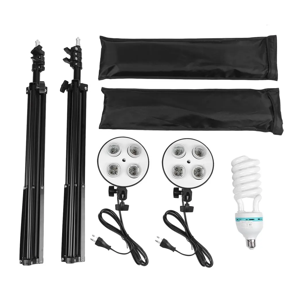 

2 Sets of Photography Lighting Kit Universal Softbox Lighting Kit Professional Light Stand Set For Portraits Video Shooting