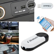 Bluetooth USB A2DP адаптер ключ Blutooth Музыка Аудио приемник беспроводной стерео 3,5 мм разъем для автомобиля AUX Android/IOS мобильный телефон