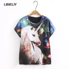 Новые футболки с животным узором женские красивые летние модные футболки с круглым вырезом и коротким рукавом женские повседневные топы женские
