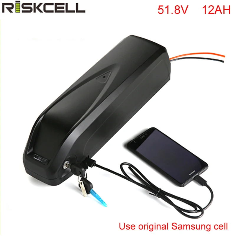 USB Hailong 52 V 12Ah E-Bike батарея 14 S Li-Ion 51,8 V 1000 w литиевая батарея для 48 V 1000 W двигатель bafang для samsung cell USB Hailong 52 V 12Ah E-Bike батарея 14 S Li-Ion 51,8 V 1000 w литиевая батарея для 48 V 1000 W двигатель bafang для samsung cell