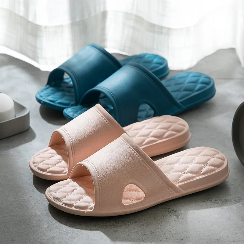 2206 Men's and women's bathroom shoes thickening Non slip female summer