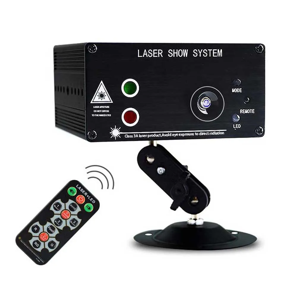 

RGB LED Stage Light Laser Projector Sound Activated 48 Patterns Auto Flash Light for Xmas Christmas Party DJ KTV Bar Disco
