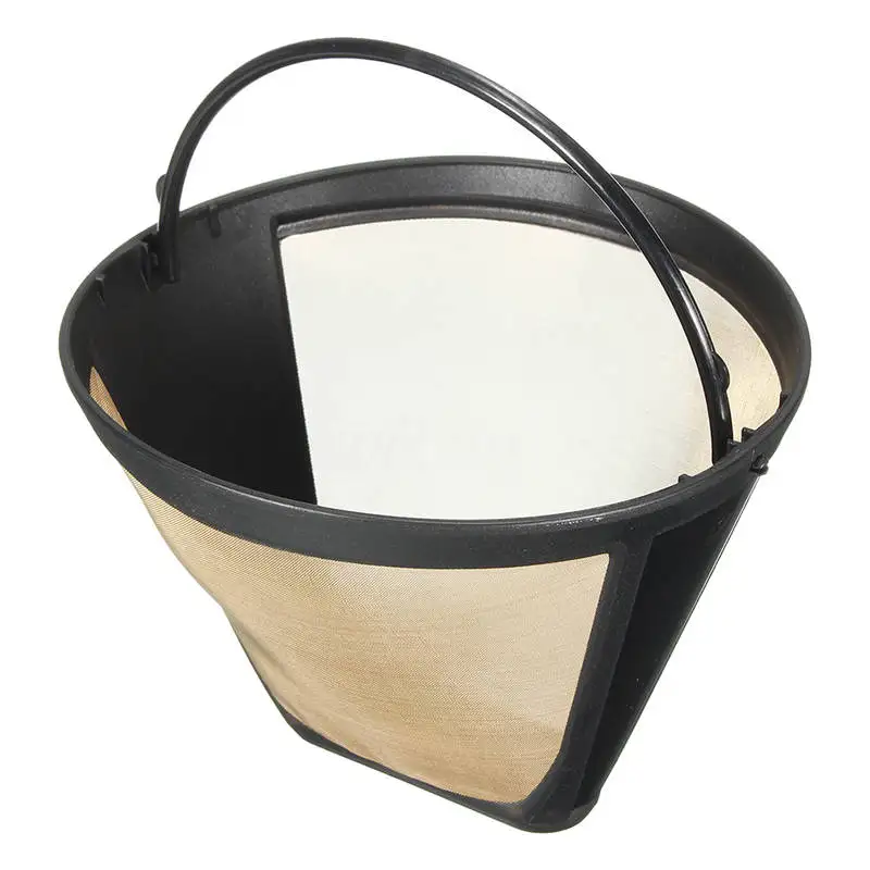 

1PC Permanent Reusable #4 Cone Shape Coffee Filter Mesh Basket Stainless New