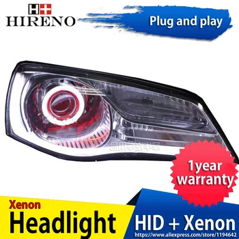 

Car custom Modified Xenon Headlamp for Hyundai Elantra 2011 Headlights Assembly Car styling Angel Lens HID 2pcs