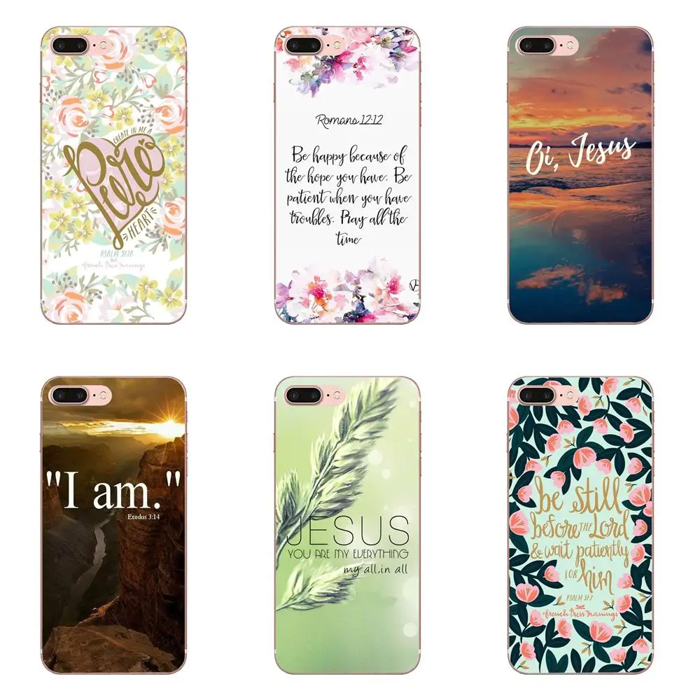 

For Huawei P7 P8 P9 P10 P20 P30 Lite Mini Plus Pro 2017 2018 2019 TPU Bags Cases Bible Verse Philippians Jesus Christ Christian