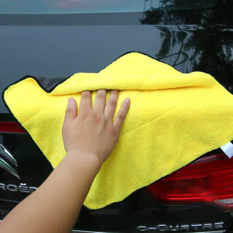 45cm x 38cm 800GSM Durable Super Thick Plush Microfiber Car Cleaning Cloths Car Care Microfibre Wax Polishing Detailing Towels