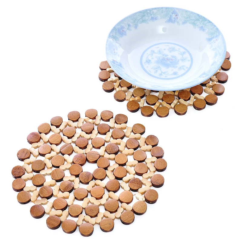 Free shipping (5pcs/lot) Delicious Flower bamboo placemats coasters insulation against hot desk | Дом и сад