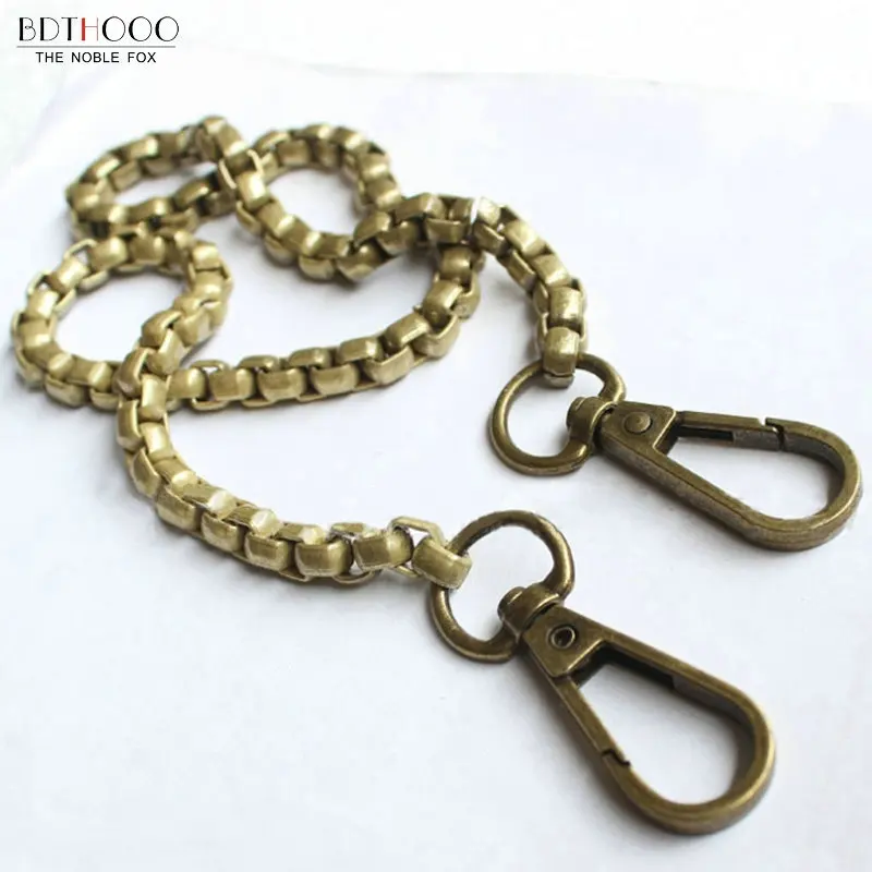 

60cm-120cm Metal Chain Shoulder Bag Straps Long Gold, Silver, Gun Black, Bronze Metal Replacement Chain Small Handbags Handles