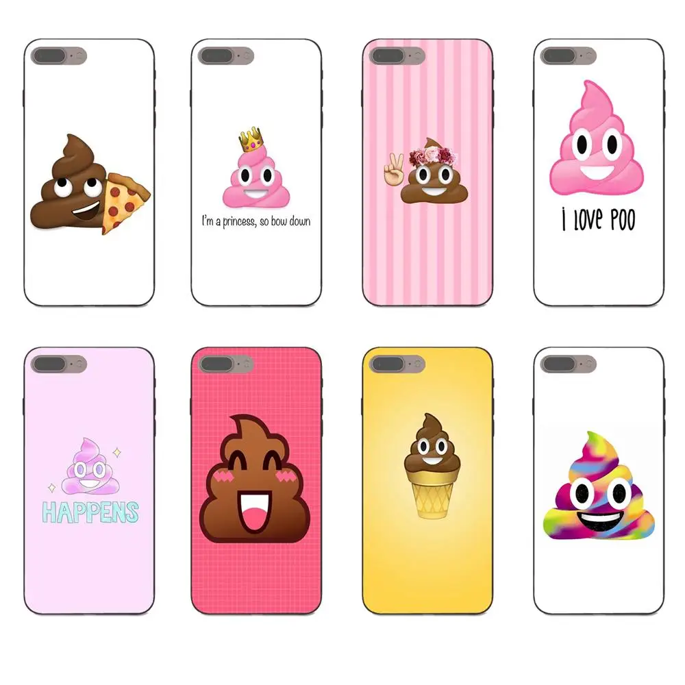 

For Xiaomi Redmi Note 2 3 4 4A 4X 5 5A 6 6A Plus Pro S2 Y2 Soft TPU New Fashion Funny Emoji Shit