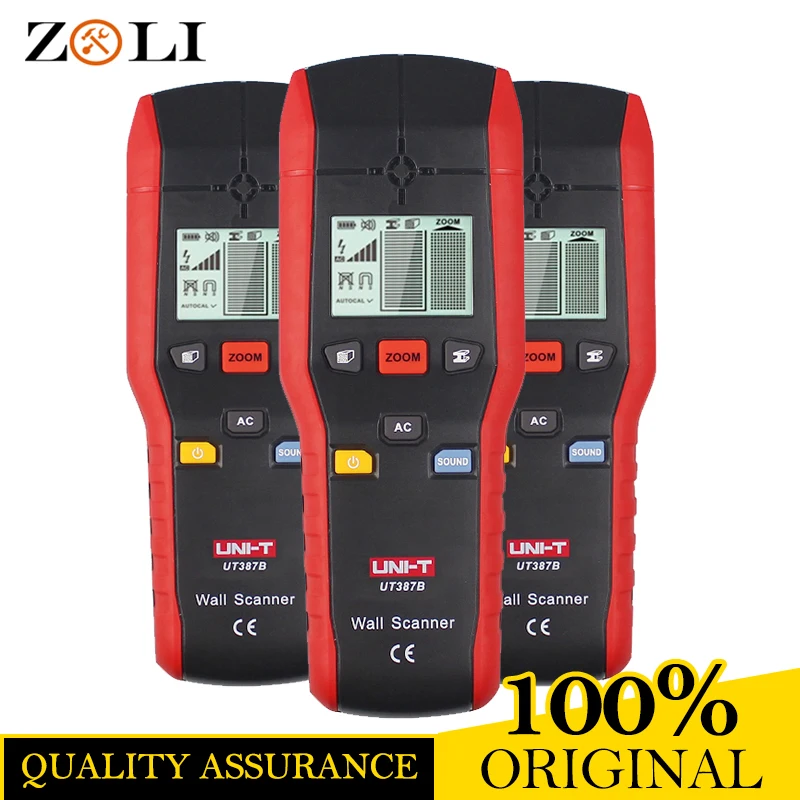 

Diagnostic-Tool Multifunctional Handheld Wall Detector Metal Wood AC Cable FinderScanner Accurate Wall UNI-T UT387B
