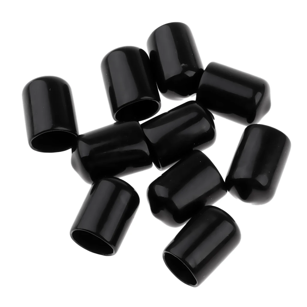 10pcs 12/13/14mm Rubber Pool Cue Tip Protector Ferrule Slip-on Head Cover Indoor Club Pub Family Game Snooker Billiard Accessory