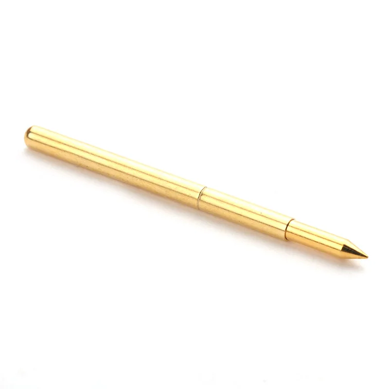 Test Probe Spring Brass Gold Plated for Testing Circuit Board Electronic Instrumentation Tools PA125-B Length About 33.35mm