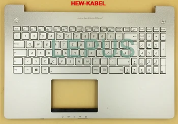 

GR DE German Keyboard for ASUS N550 N550JV N550JK keyboard with backlight palmrest top case silver color
