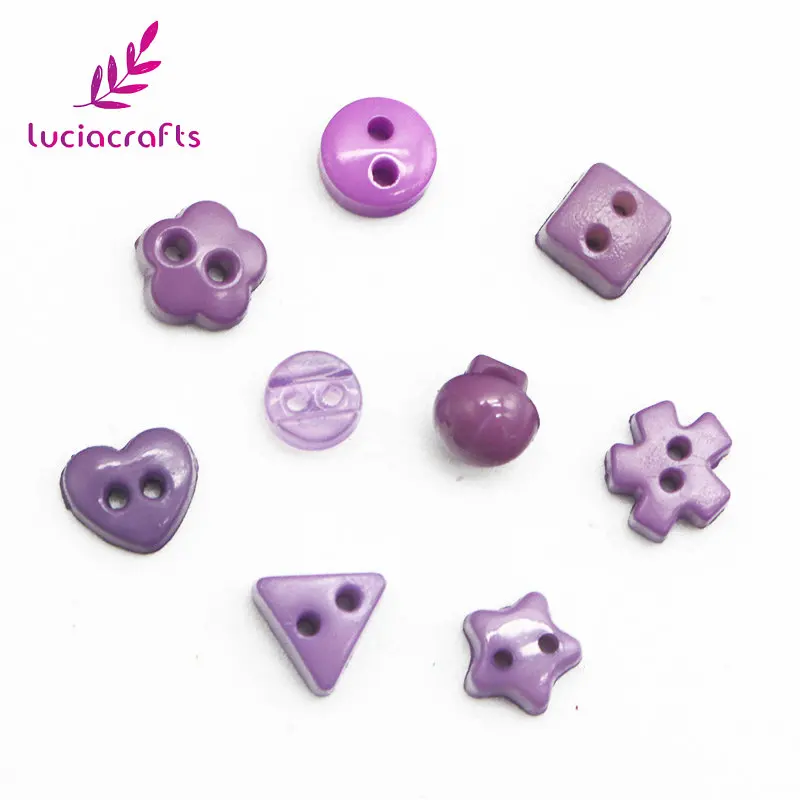 Lucia crafts 50 шт. полимерные пуговицы с 2 отверстиями пластиковые плоской обратной