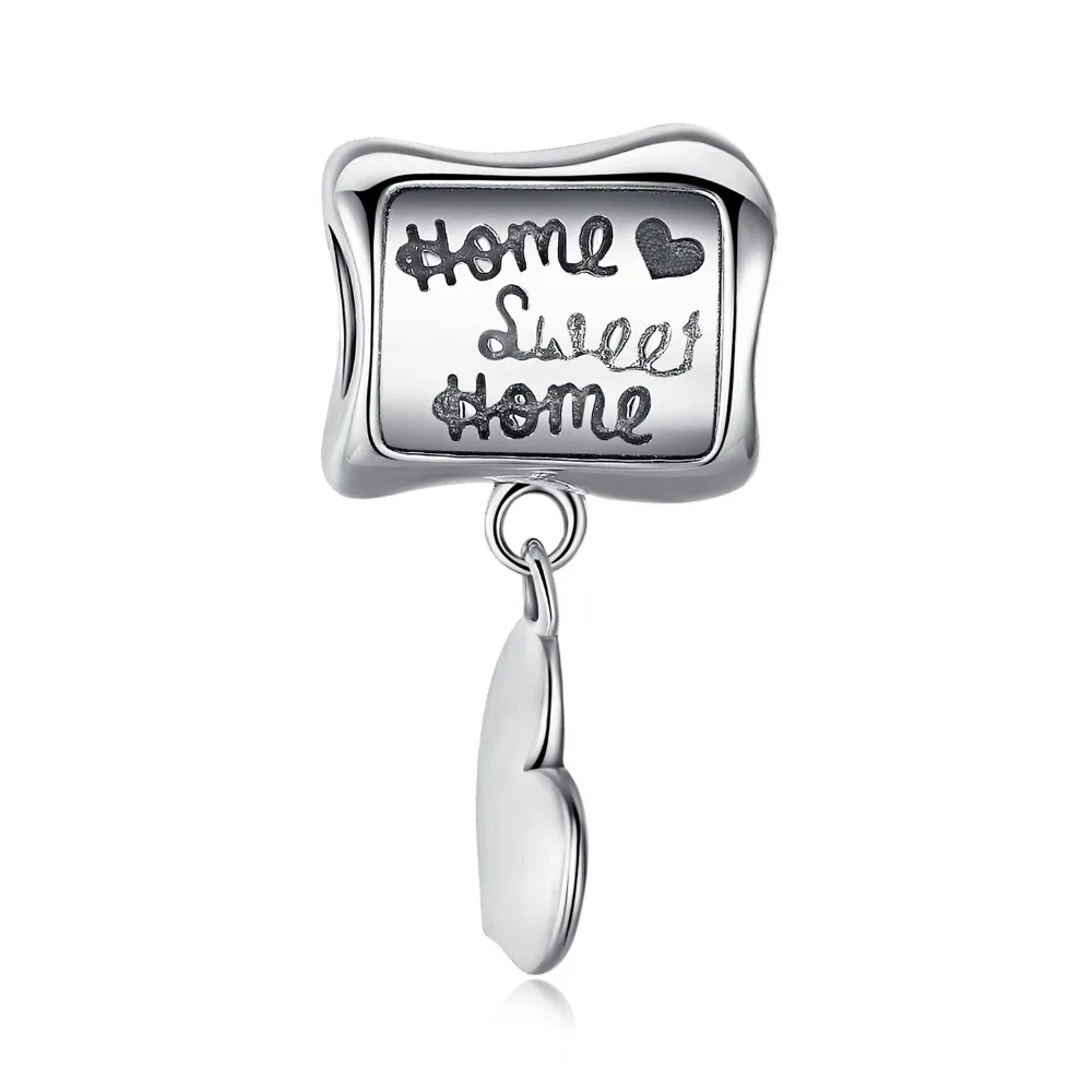 JewelryPalace 925 пробы серебро Home Sweet Home Очаровательная подвеска в форме сердца бусинами Fit Браслеты Лидер продаж для Для женщин как красивые подарки