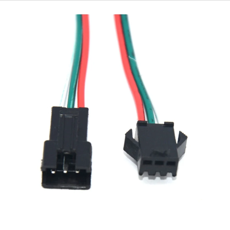 10 100 пар 2pin/3pin/4pin/5pin SM разъем JST Мужской и Женский Соединительный кабель для 5050 3528