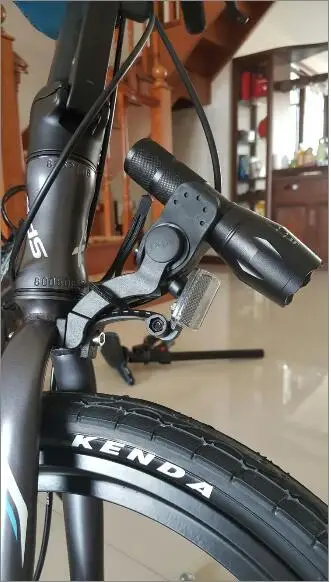 Best Folding Bike Front Fork Light Mount Fork Light Archmount Extension Flashlight Holder Extender 1