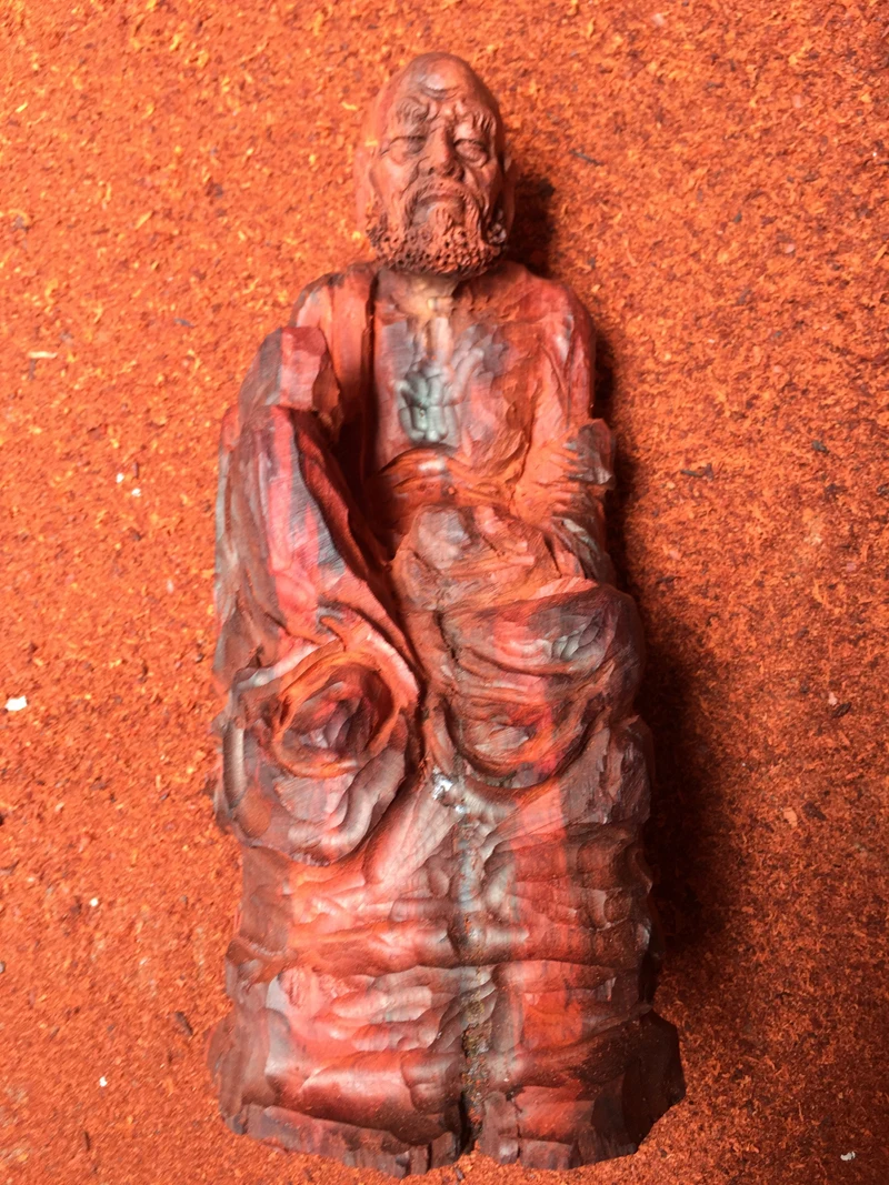 18 шт. восемнадцать архатов Аутентичные очаговая красного сандалового дерева из индийского материала полное ручной работы самых достойных