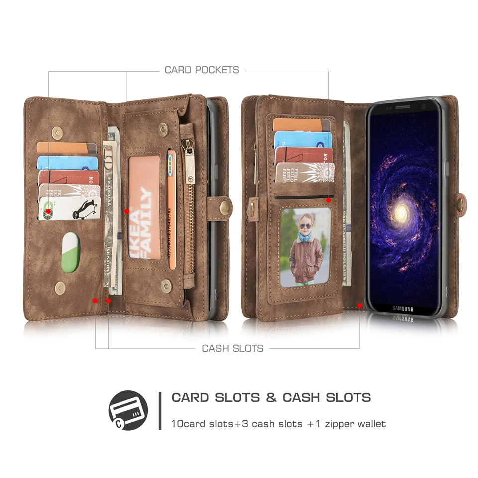 best galaxy s22 ultra case CaseMe S22 Ultra Case For Samsung S22 Galaxy S21 S10 9 Plus A33 A53 Leather Zipper Phone Wallet For Samsung S22 Ultra Phone Case galaxy s22 ultra leather case