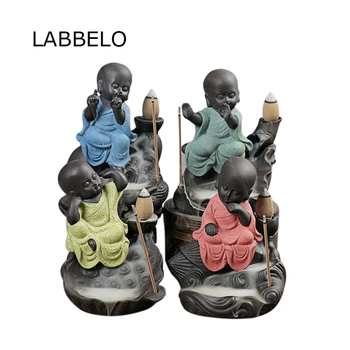 

Yixing ceramic crafts incensory incense back sand monk as creative Home Furnishing ornaments incense censer