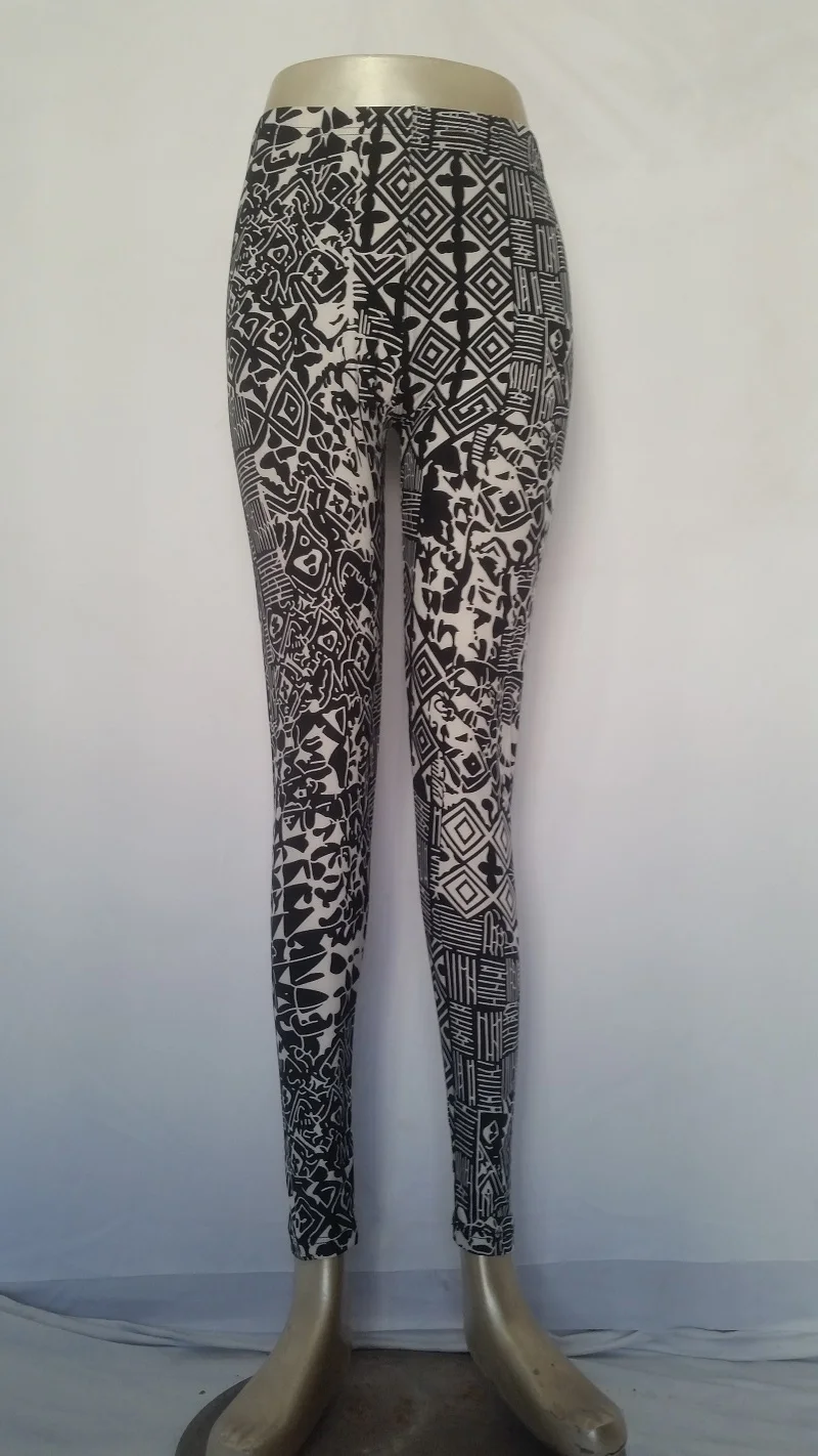 942 womens bottoms high elastic pants capris comfortable leggings the european and american style popular print free shipping
