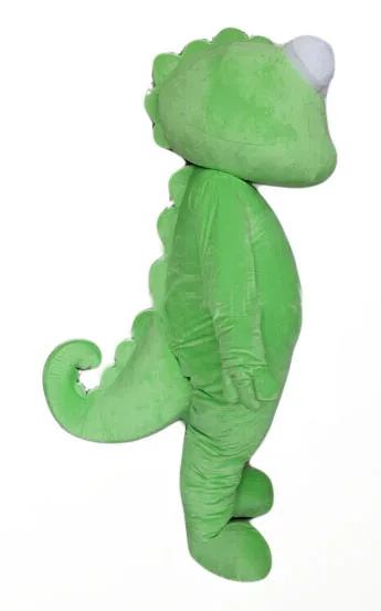 Mascotte de Dinosaure vert adulte avec accessoires - Déguiz-Fêtes