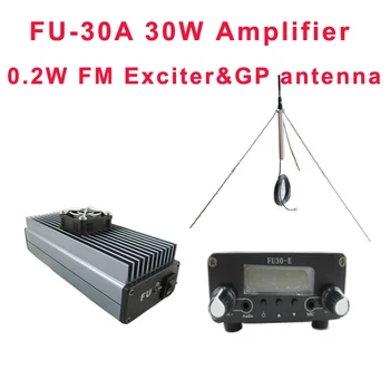 

Fmuser FU-30E CZH-30E 30W Professional FM output power amplifier exicter GP100 1/4 wave antenna with power adapter A KIT