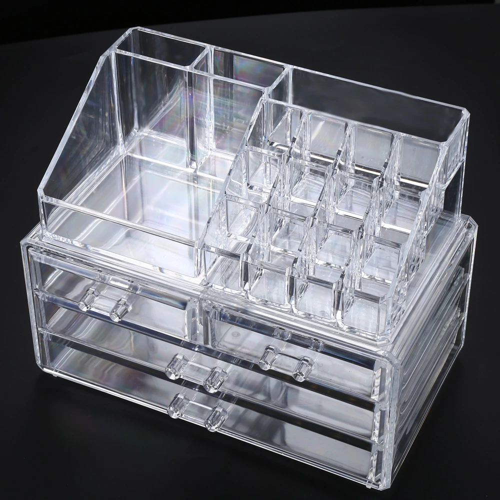 

AIBAN Transparent Acrylic Cosmetic Organizer Drawer Makeup Case Storage Insert Holder Box
