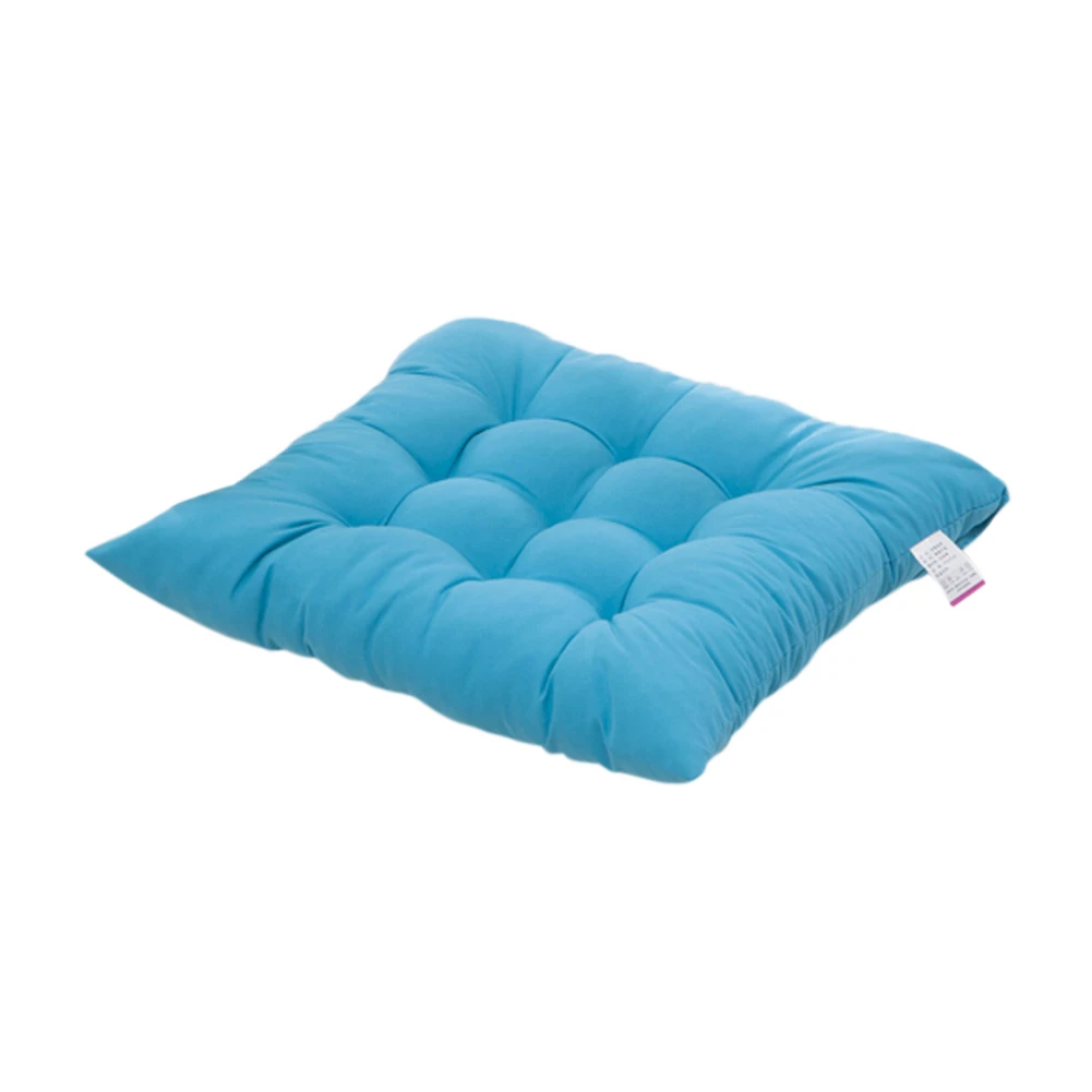 Мягкий удобный стул для дома офиса подушка на заднее сиденье Подушка сплошной цвет домашний декор подушка пол диван подушки сиденья 40x40 см - Цвет: Lake Blue