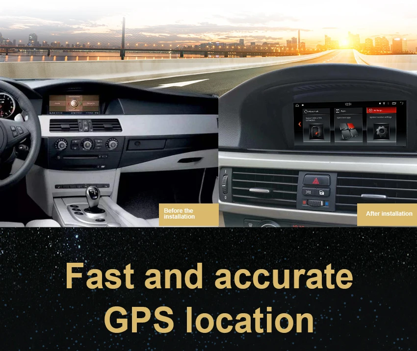 5 Koason Android Auto GPS Stereo for BMW E60 3 series CIC 2009-2010