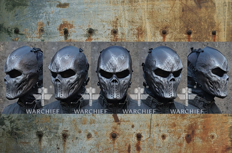 Tactical skull mask CS field protective mask (10)