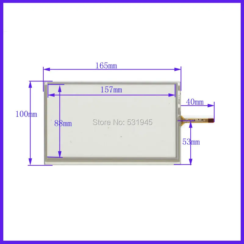 

ZhiYuSun 165mm*100mm New 7 Inch Touch Screen for 7 GPS the GLASS is 165*100 for tble compatible XWT538 for soling gps touch