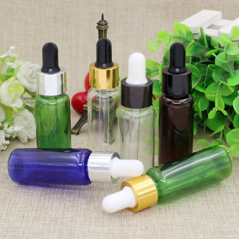 50X20ml Essential Oil Dropper Bottle With multicolor Cap,Refillable