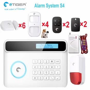 

Water full water faucet leakage sensor alarm system etiger S4 gsm security