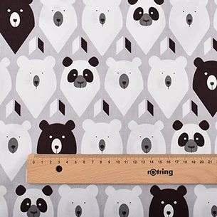 D 1 piece 50x160cm Chainho, серия серых мультфильмов, печатная саржевая хлопчатобумажная ткань, для поделок шитья ребенка и детей простыня, подушка, материал, пол метра - Цвет: D 1 piece 50x160cm