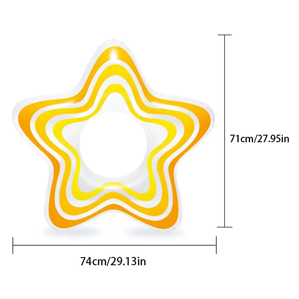 Надувные кольца в форме звезды для поплавок, игрушки для бассейна, аксессуары для пляжа, детские спортивные круги для бассейна