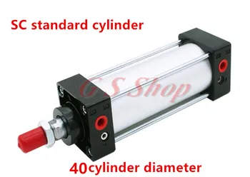 

SC40 40mm 40*25 40*50 40*75 40*100 series cylinder bore series single rod standard pneumatic cylinder sc40