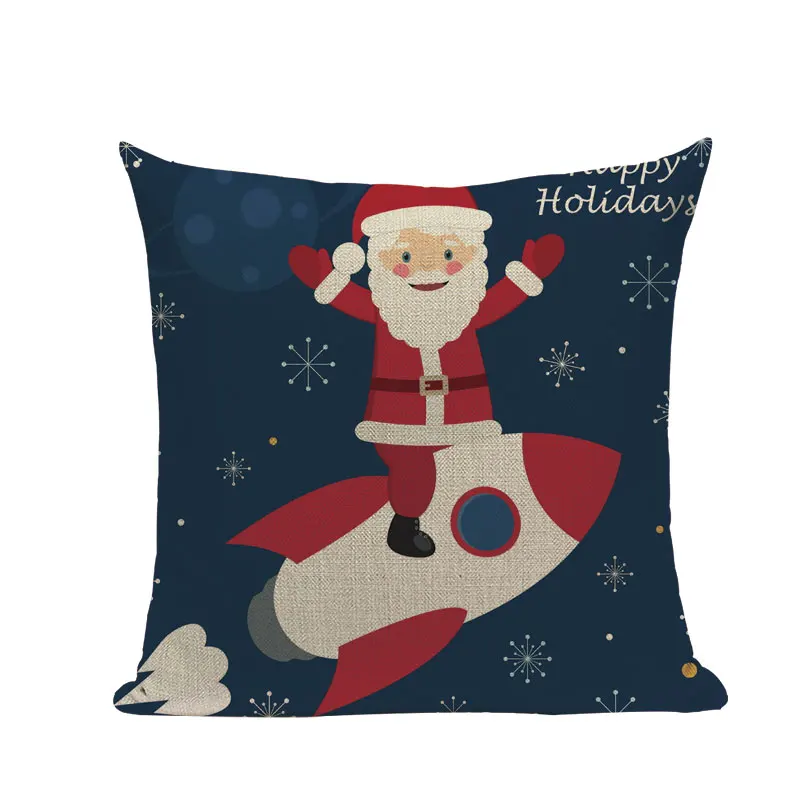 Европейская Подушка, домашний диван, автомобильные диванные подушки с рождественским принтом в клетку, фирменный Хлопковый чехол, подушка Cojin - Цвет: 7154