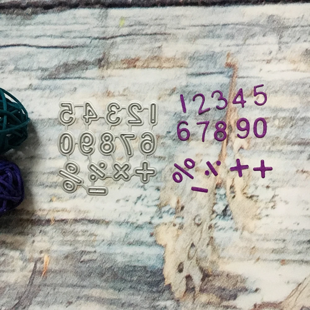 Новые 0-9 номера, математика, символы, металлические режущие штампы ...