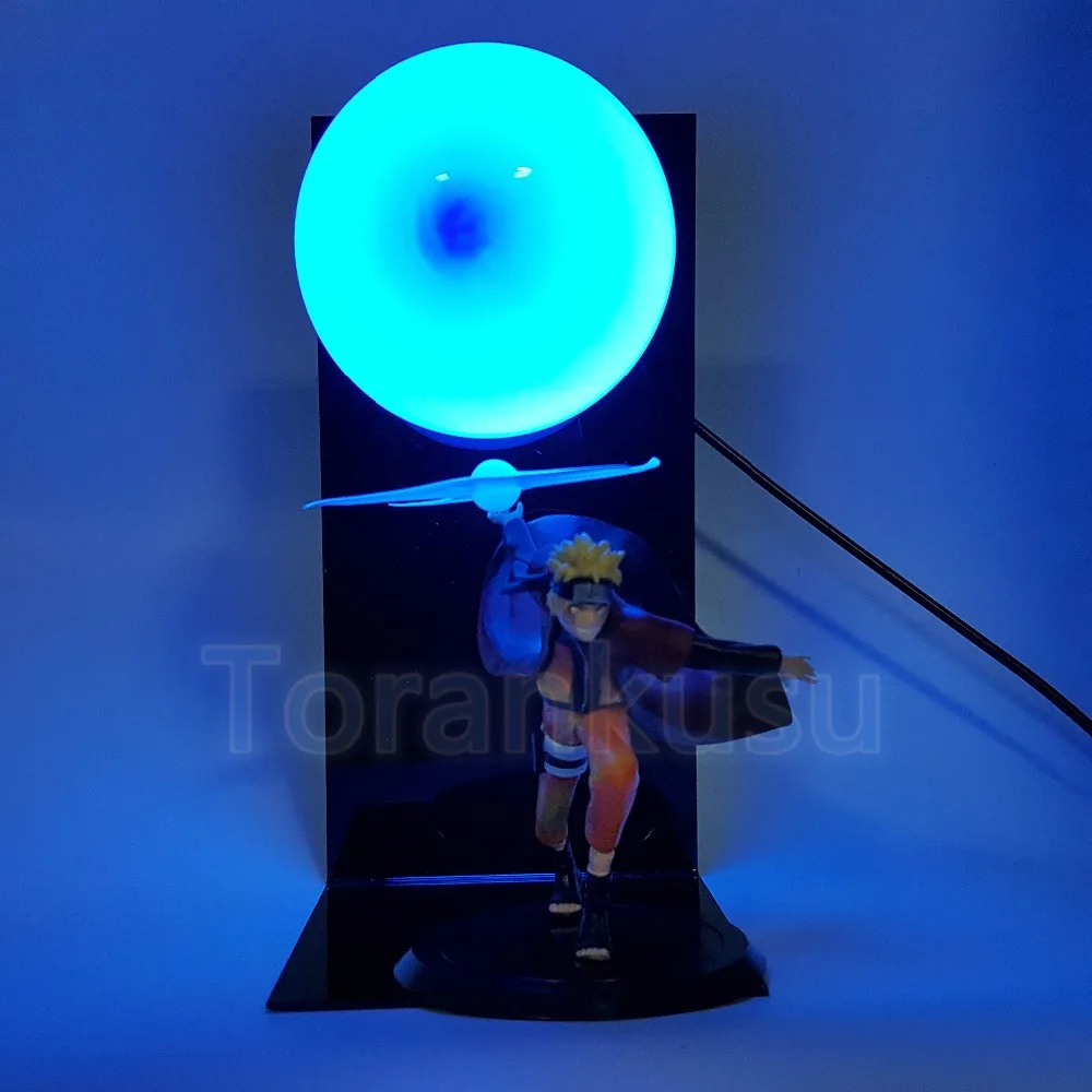 Наруто фигурка Узумаки Наруто Rasengan Синяя светодиодная лампа DIY светильник Набор Модель игрушки Аниме Наруто Саске Namikaze Minato DIY144
